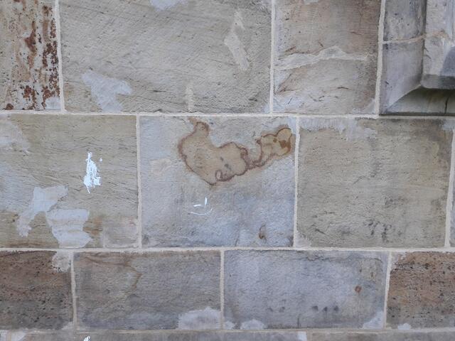 Der "Hahn" = Teufelswerk an der Südwand Kirche Kloster Wennigsen
