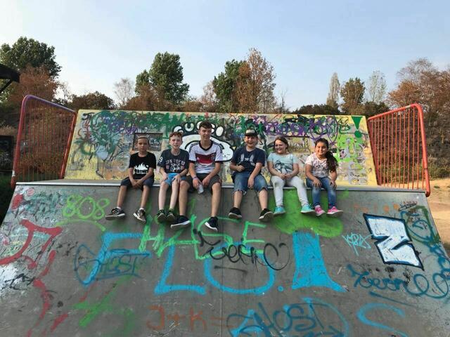 Beim Ausflug in den Landschaftspark