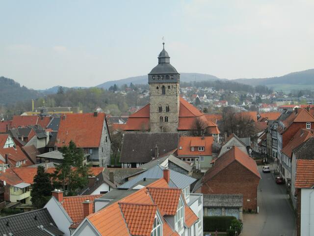 Blick vom Diebesturm zur Innenstadt.