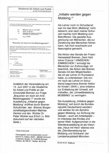 Initiative gegen Mobbing, Seite 2