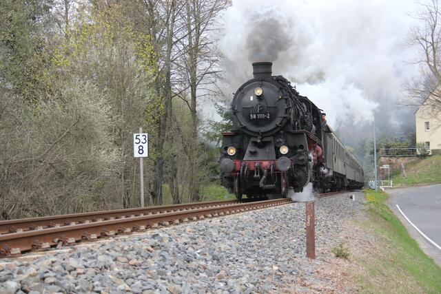 Baureihe 58 unterwegs nach Marienberg