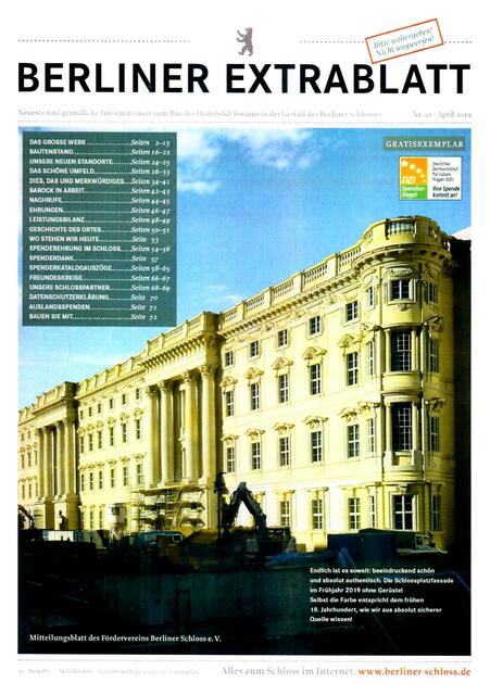 Nr. 91 > http://berliner-schloss.de/wp-content/uploads/Berliner_Extrablatt_Ausgabe-91_gesamt.pdf | Foto: wie vor