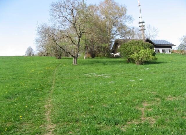 Ein Ort - ein Haus - eine Kindheitserinnerung - ein bissiger Hofhund -  ich selbst in Angst - panisch flüchtend, den Berg hinunter. Und heute, so friedlich, so ruhig... alle Schulweggefahren längst überstanden.