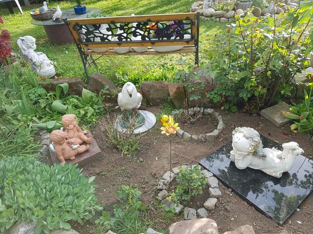 erst ein Teilstück ist vom Unkraut befreit !