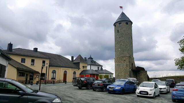 Blick auf den Bergfried