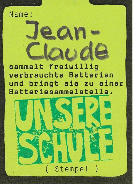Batteriesammlerausweis für Jean-Claude Juncker