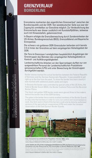 Schautafel Grenzverlauf