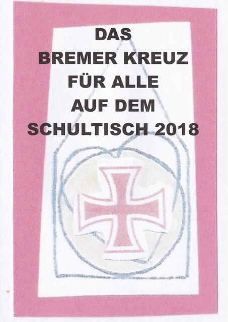 DAS BREMER KREUZ FÜR ALLE AUF DEM SCHULTSICH