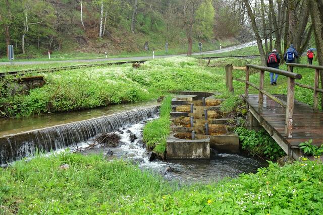 hier unterquert der Uhlenbach die L234, die Selketalbahn und die Selketalstiegs- Brücke bevor er in die Selke einmündet