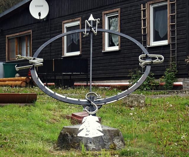 leider war die Sonnenuhr am Blockhaus ohne Funktion
