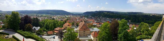Panoramablick auf Kronach (Richtung Südwest)