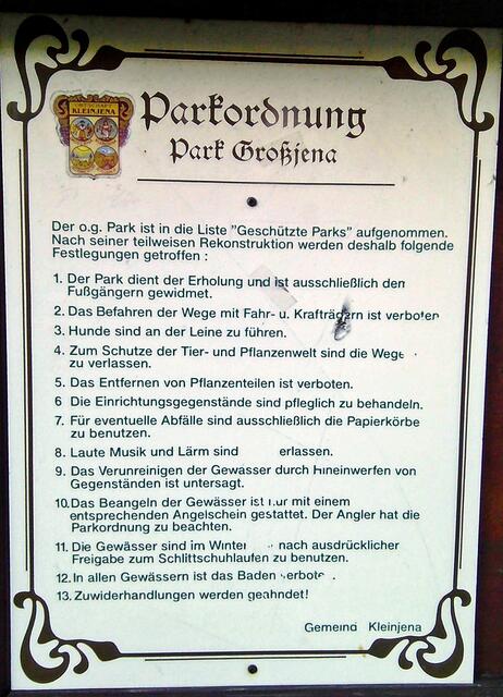 Der Gutspark in Großjena - präsentiert sich in neuer Schönheit !