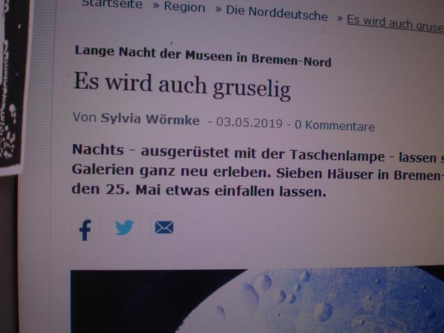 "Es wird auch gruselig" | Foto: WESER-KURIER