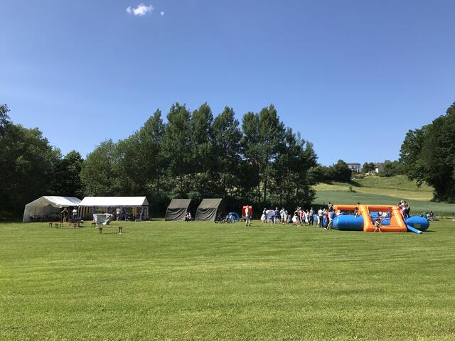 Unsere "Zeltstadt" beim 4. Familienfest in 2019