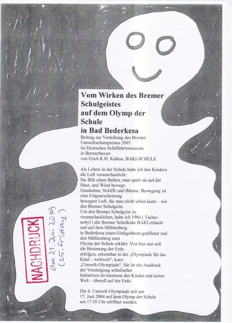 BAKI-Beitrag zum 7. Oktober 2003, Seite 1