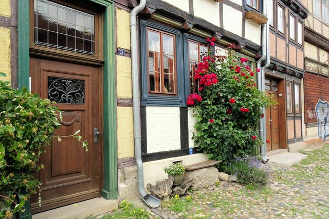 prachtvolle Fachwerkhäuser im Augistiner