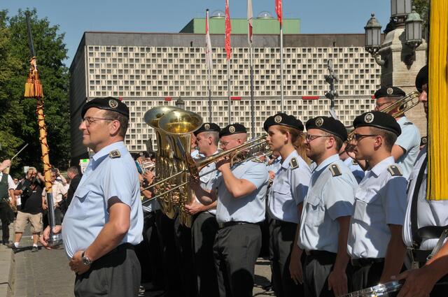 Das Heeresmusikcorps war wieder mit dabei.