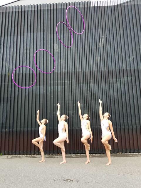 Die vier Gersthoferinnen meisterten auch die anspruchsvollen hohen Würfe mit Bravour