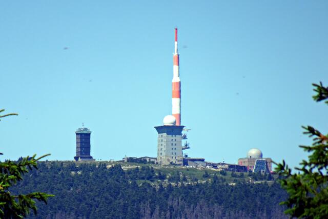 der Brocken vom Forstmeister Sietz- Weg  aufgenommen