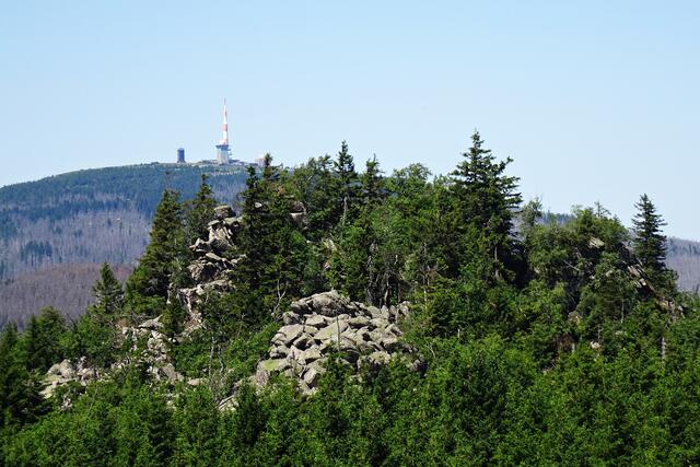 Brocken von Leistenklippen aus aufgenommen