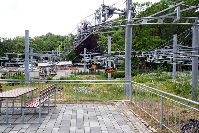 für die Kleinen gibt es eine Kabinenbahn im Bodetal