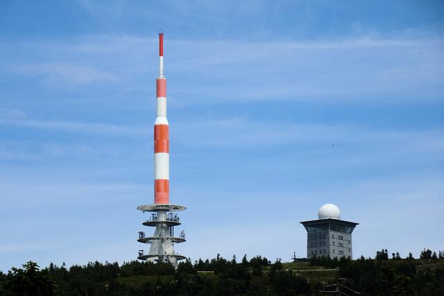 Blick vom Goetheweg zum Brockengipfel