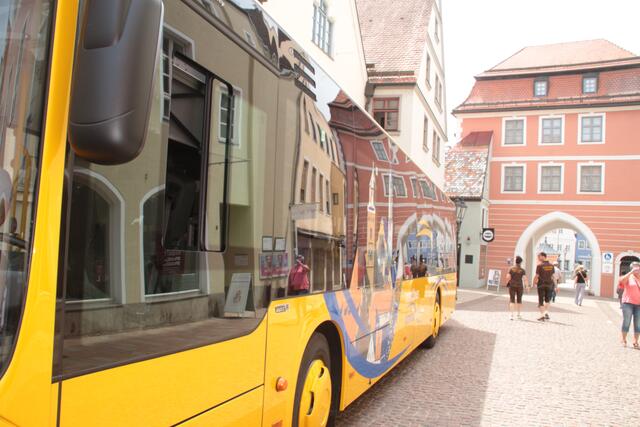 Präsentation an der Spitalstraße vor dem Rieder Tor
