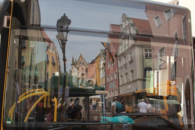 Spiegelung Stadtansicht