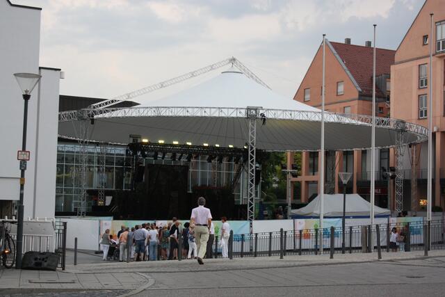 Das Zeltdach kam zum ersten Mal zum Einsatz