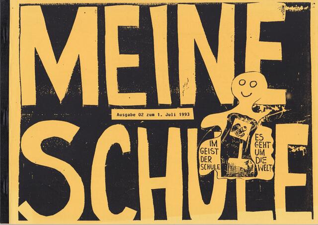 Seite 1 von MEINE SCHULE, Ausgabe 02 zum 1. Juli 1993