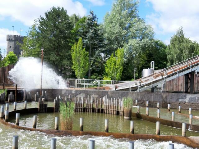 ... und wird seinem Namen River Splash voll gerecht!