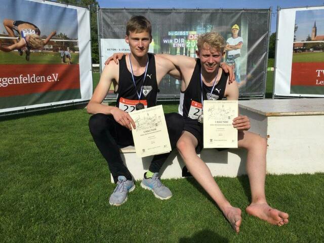 Michael Galgon (links) und Thomas Burkhart können mit dem Saisonstart im Freien mehr als zufrieden sein.