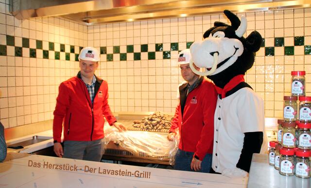 Das Maskottchen der Block House Gruppe