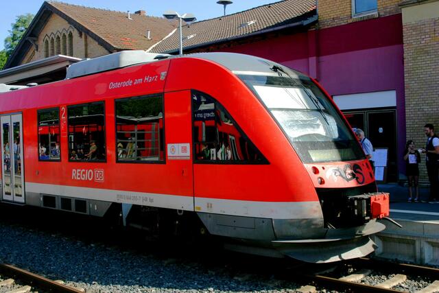 Planmäßige Regionalbahn VT 648 "Osterode am Harz"