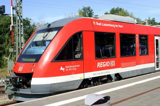 Der frisch getaufte VT 648 "Bad Lauterberg im Harz"