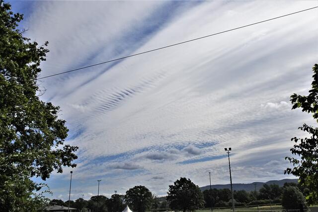 Wolken über der Rennbahn