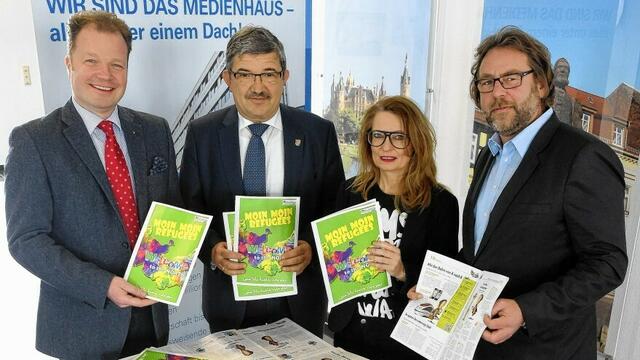 März 2016 Schweriner Volkszeitung präsentiert uns Moin Moin Refugees Quelle SVZ