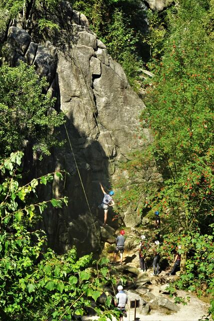 Kletterseilschaft in der Marienwand