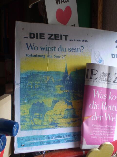 Blick auf DIE ZEIT
