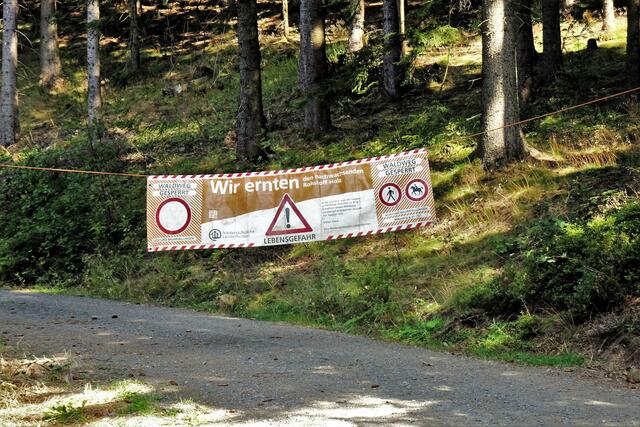 Wegesperrung am Bergmannscher Weg