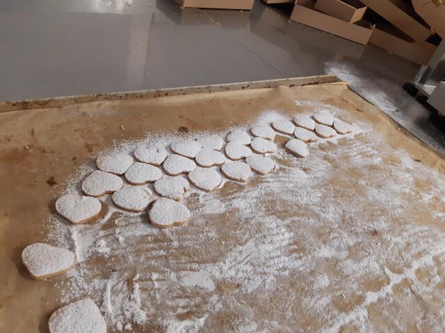 ...und sehr leckere Kekse...werden dort gerade verpackt
