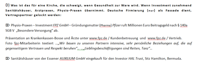 D) - Gesundheit als Ware - Investment
