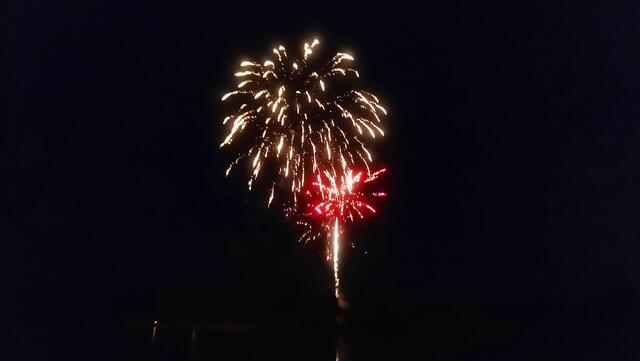 Stimmungsvolles Feuerwerk