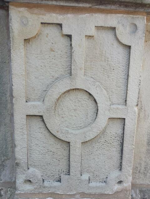 Detail der parkbrücke am Schloss zu Merseburg