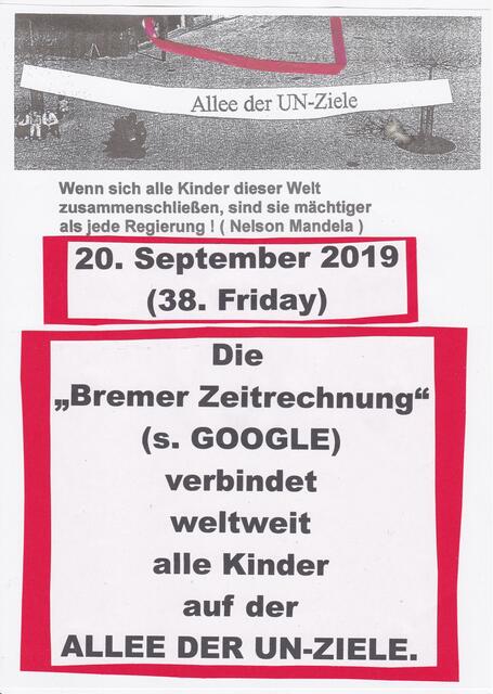 Europa-BAKI-Beitrag in Bremen zur 15. Woche des bürgerschaftlichen Engagements am 20. September 2019 (Weltkindertag)
