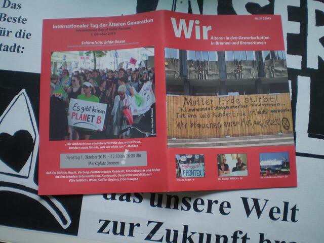 Bremen, 1. Oktober 2019: "Wir Älteren in den Gewerkschaften in Bremen und Bremerhaven" heute im Bremer Rathaus
