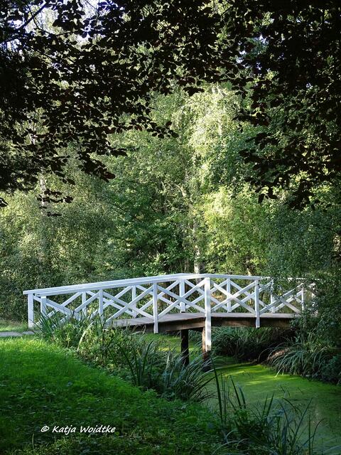 Brücke im Hochdorfer Garten in Tating (Foto: Katja Woidtke)