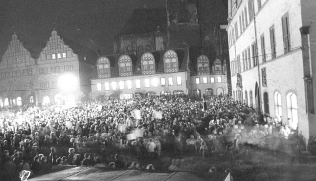 Menschenmassen auf unserem marktplatz