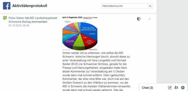 Meinungsfreiheit auch beid er AfD nicht erlaubt. Gelöschte Meinung.