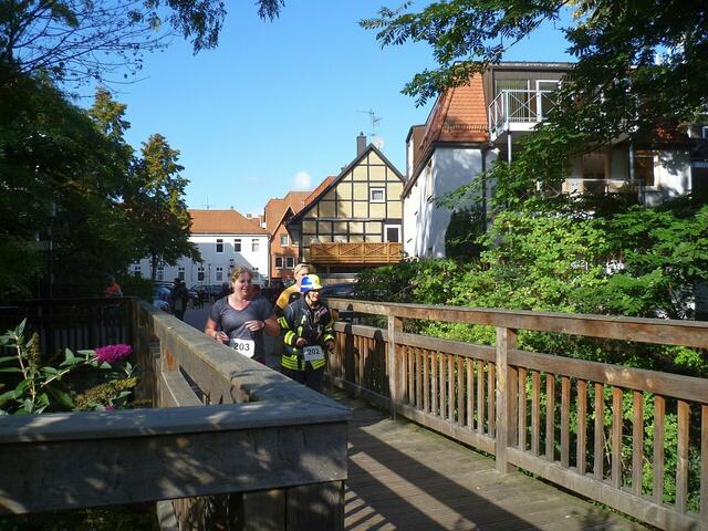 Auebrücke. In Zielnähe.